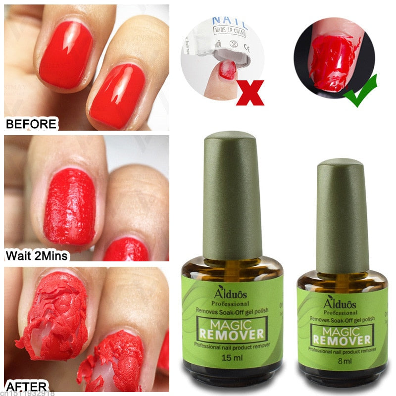 VINIMAY UV LED Gel Nail Polish Burst Magic Remover Liquid to Remove The Sticky Layer Gel Nail Degreaser Cleaner Gel Lak Remover