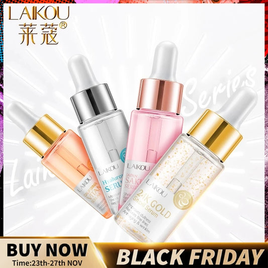 LAIKOU Sakura Anti-Aging Face Serum – 24K Gold & Vitamin C