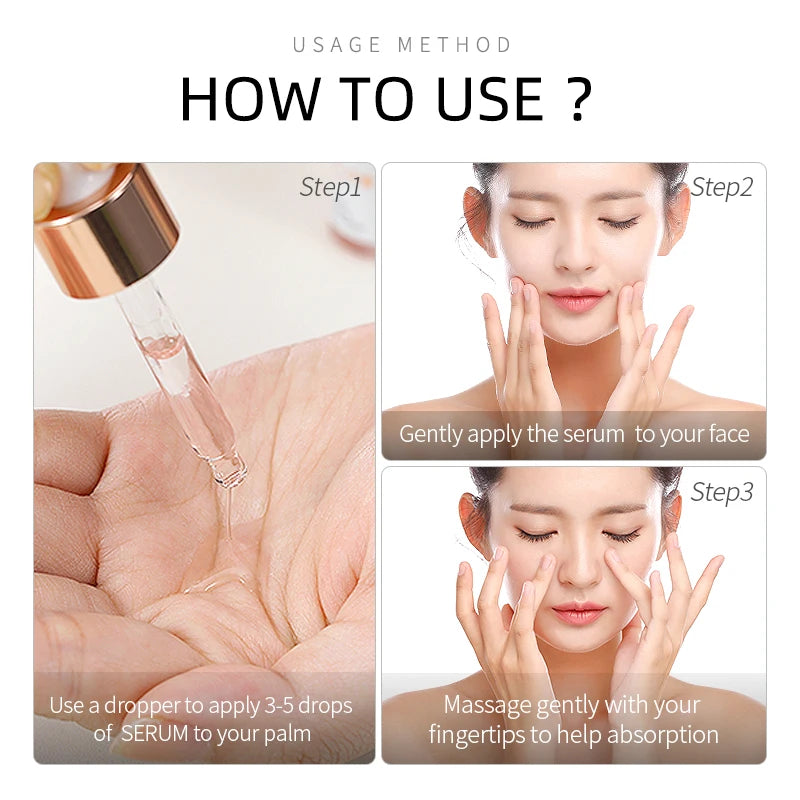 LAIKOU Sakura Anti-Aging Face Serum – 24K Gold & Vitamin C